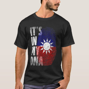 T-shirt In My DNA Taiwan Taiwanese Pride Taiwan Flag