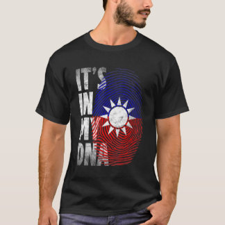 T-shirt In My DNA Taiwan Taiwanese Pride Taiwan Flag