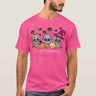 T-shirt In October We Wear Breast Cancer Awareness Pink Su