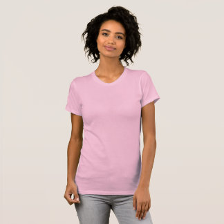 T - Shirt in Rosa, schlank