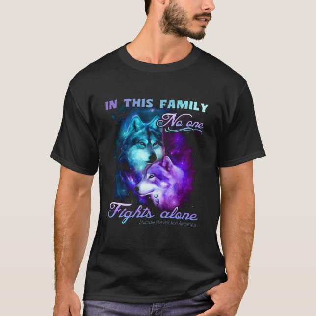 T-shirt In This Family No One Fights Alone (Devant)