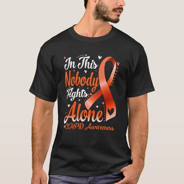 T-shirt In This Family Nobody Fight Alone COPD Awareness (Devant)