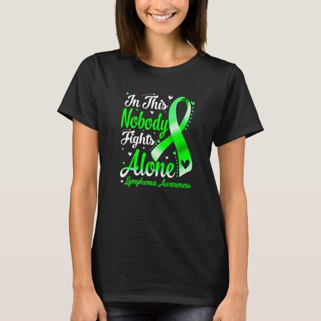 T-shirt In This Family Nobody Fight Alone Lymphoma Awarene (Devant)