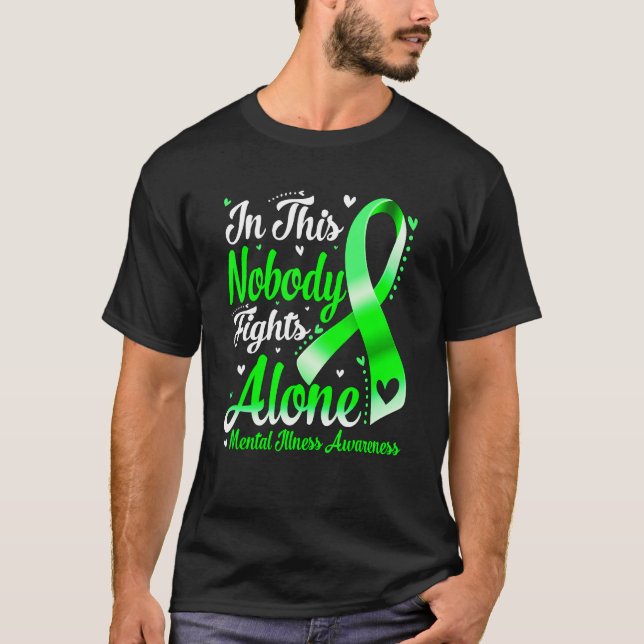 T-shirt In This Family Nobody Fight Alone Mental Illness A (Devant)