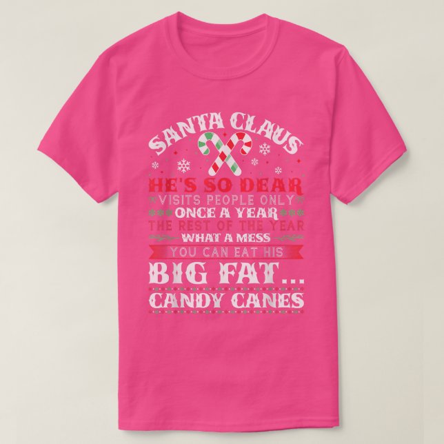 T-shirt Inappropriate Christmas Poem, Adult Hummor Candy S (Design devant)