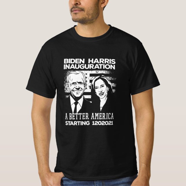 T-shirt Inauguration de la présidence de Biden Harris en 2 (Devant)