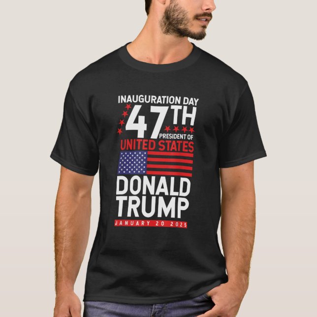 T-shirt Inauguration de Trump 2025 (Devant)