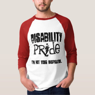 T-shirt incapacité, fierté, je ne suis pas votre