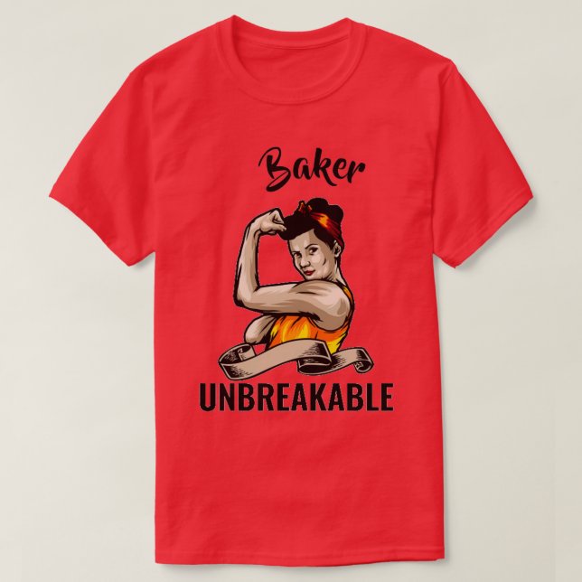 T-shirt Incassable Baker Drôle Cadeau Anniversaire Pour Ba (Design devant)
