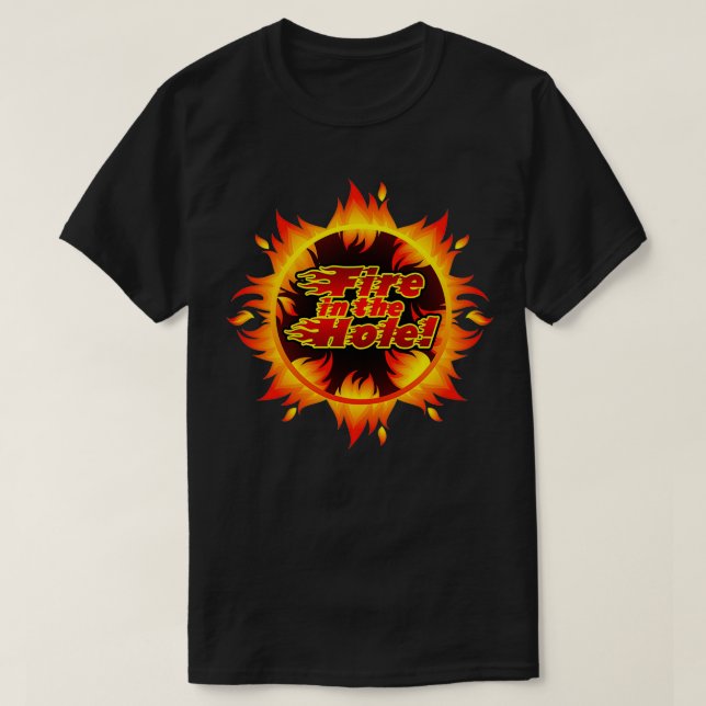 T-shirt Incendie dans le trou Aliments Sharp (Design devant)