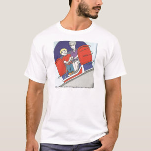 T-shirt Inclinaison-un-Mouvement giratoire avec la