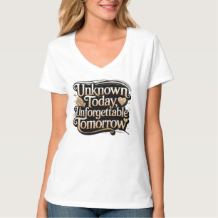 T-shirt Inconnu aujourd'hui, inoubliable demain