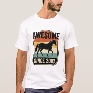 T-shirt Incroyable depuis 2003 Design de fête d'anniversai