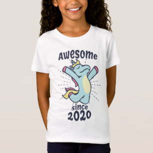 T-Shirt Incroyable depuis 2020 - Licorne Anniversaire Enfa