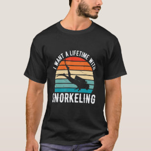 T-shirt Incroyable Je veux une vie avec snorkeling Scuba D