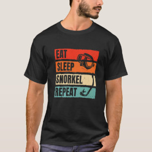 T-shirt Incroyable Manger Dormir Snorkeling Répéter Plonge