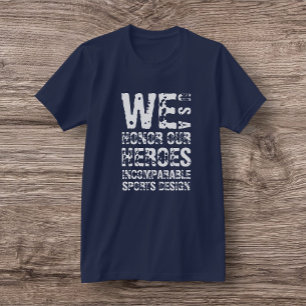 T-shirt IncSprtsDsgn USA, 'Nous honorons nos héros' T-shir