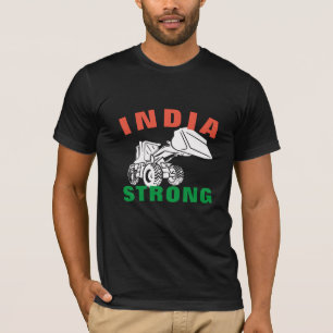 T-shirt Inde Bulldozer forte patriotique Desi Indian Pride