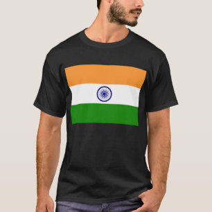 T-shirt Inde ; Drapeau indien
