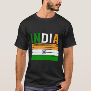 T-shirt Inde Drapeau La Fierté indienne Cadeau Inde Pays T