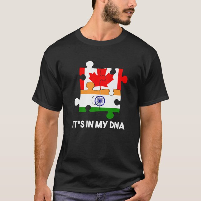 T-shirt Inde Fier Jour du Drapeau Hindi Sikh Canada Pu can (Devant)