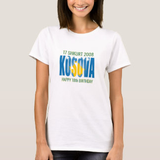 T-shirt Indépendance du Kosovo 18 ans