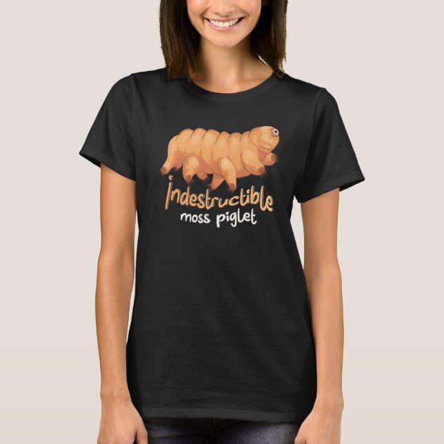 T-shirt Indestructible Moss Piglet Science Tardigrade (Devant)