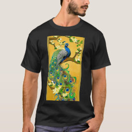 T-shirt India Blue Peacock