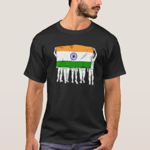 T-shirt India Proud Flag Day Hindi Country Ashok Chakra Hi
