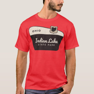 T-shirt Indian Lake State Park Ohio Affiche de bienvenue