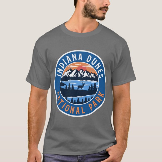T-shirt Indiana Dunes National Park Oversized 10 (Devant)