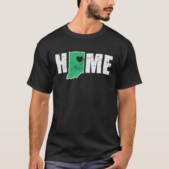 T-shirt Indiana Home USA America State (Devant)