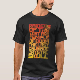 T-shirt Indiana Jones Raiders Des Titres De Film Lost Ark