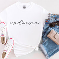 T-shirt Indiana Script State pour femmes