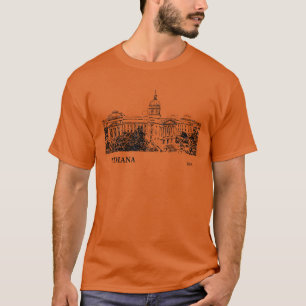 T-shirt Indiana State USA Surdimensionné