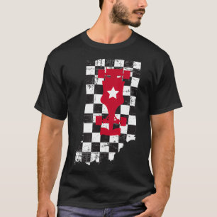T-shirt Indianapolis Indiana State 500 Race Car Distresse