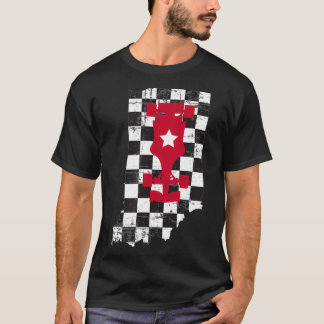 T-shirt Indianapolis Indiana State 500 Race Car Distresse
