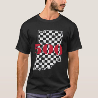 T-shirt Indianapolis Indiana State 500 voiture de course e