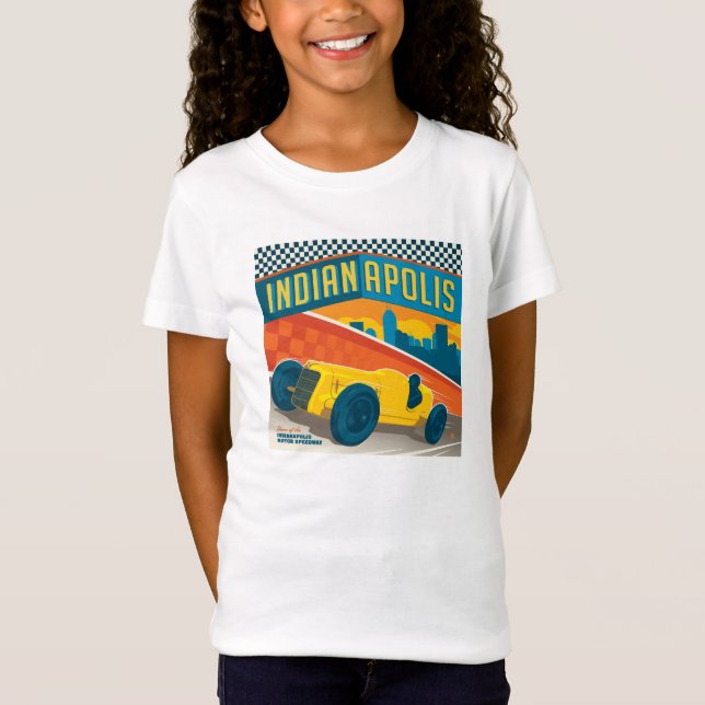 T-Shirt Indianapolis, Indiana | Vintage Racer (Devant)