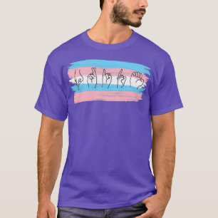T-shirt Indicateur ASL Trans Pride