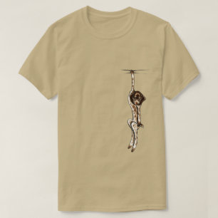T-shirt Indicateur aux cheveux courts allemand collant
