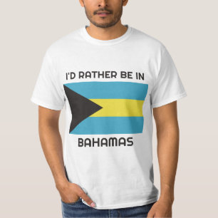 T-shirt Indicateur Bahamas Nom personnalisé et texte