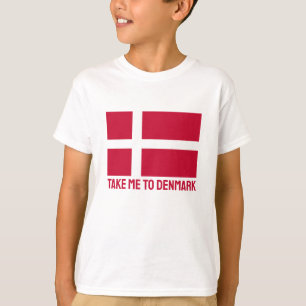 T-shirt Indicateur Danemark du texte personnalisé