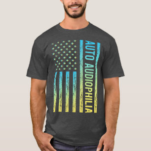 T-shirt Indicateur de dégradé 02 Auto Audiophilia Audiophi