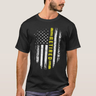 T-shirt Indicateur de ligne jaune mince du distributeur 91