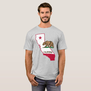 T-shirt Indicateur et drapeau de Californie