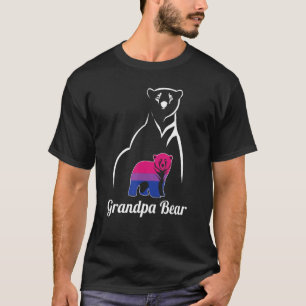 T-shirt Indicateur Lgbt Bisexual Grand-pa Bear Bi Pride