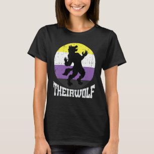T-shirt Indicateur NB de leur loup non binaire Pride non b
