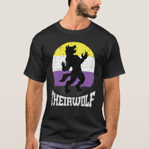 T-shirt Indicateur Nb Enby Nb de leur loup non binaire