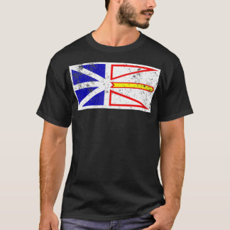 T-shirt Indicateur Terre-Neuve Province canadienne Rétro